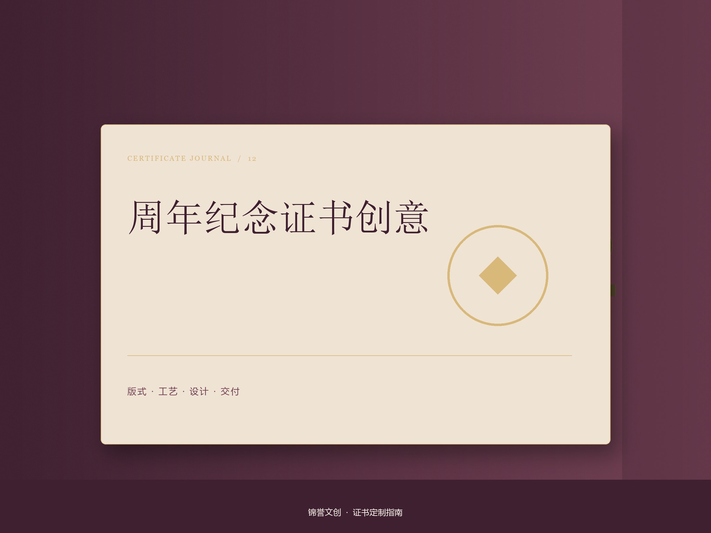 周年纪念证书创意配图